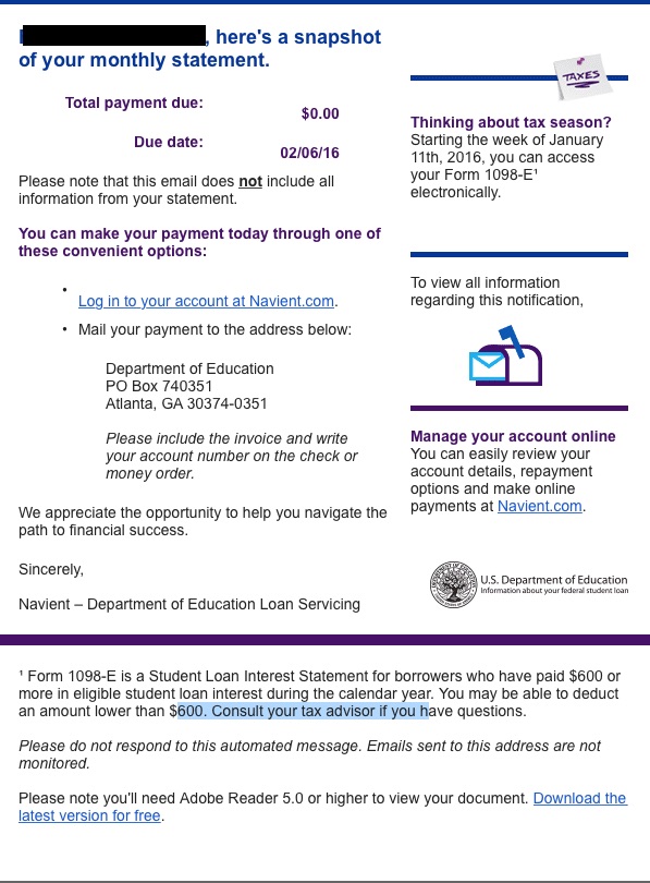 Fedloan Student Loan Payment